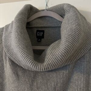 Gap cowl neck ribbed sweatshirt dress